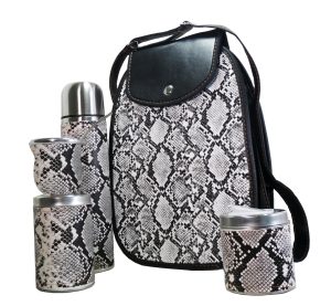 Set matero con diseño boa blanco colección FAR