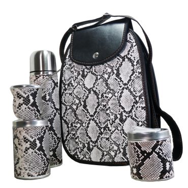 Set matero con diseño boa blanco colección FAR