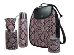 Set matero con diseño boa rosa colección FAR