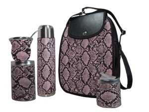 Set matero con diseño boa rosa colección FAR
