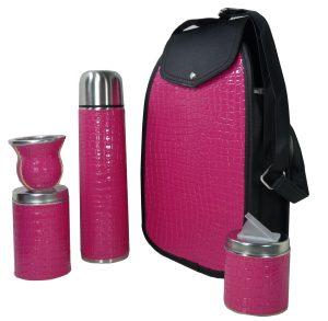 Set matero color croco Fucsia colección FAR