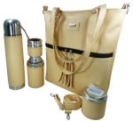 Set matero con cartera natural Aylen