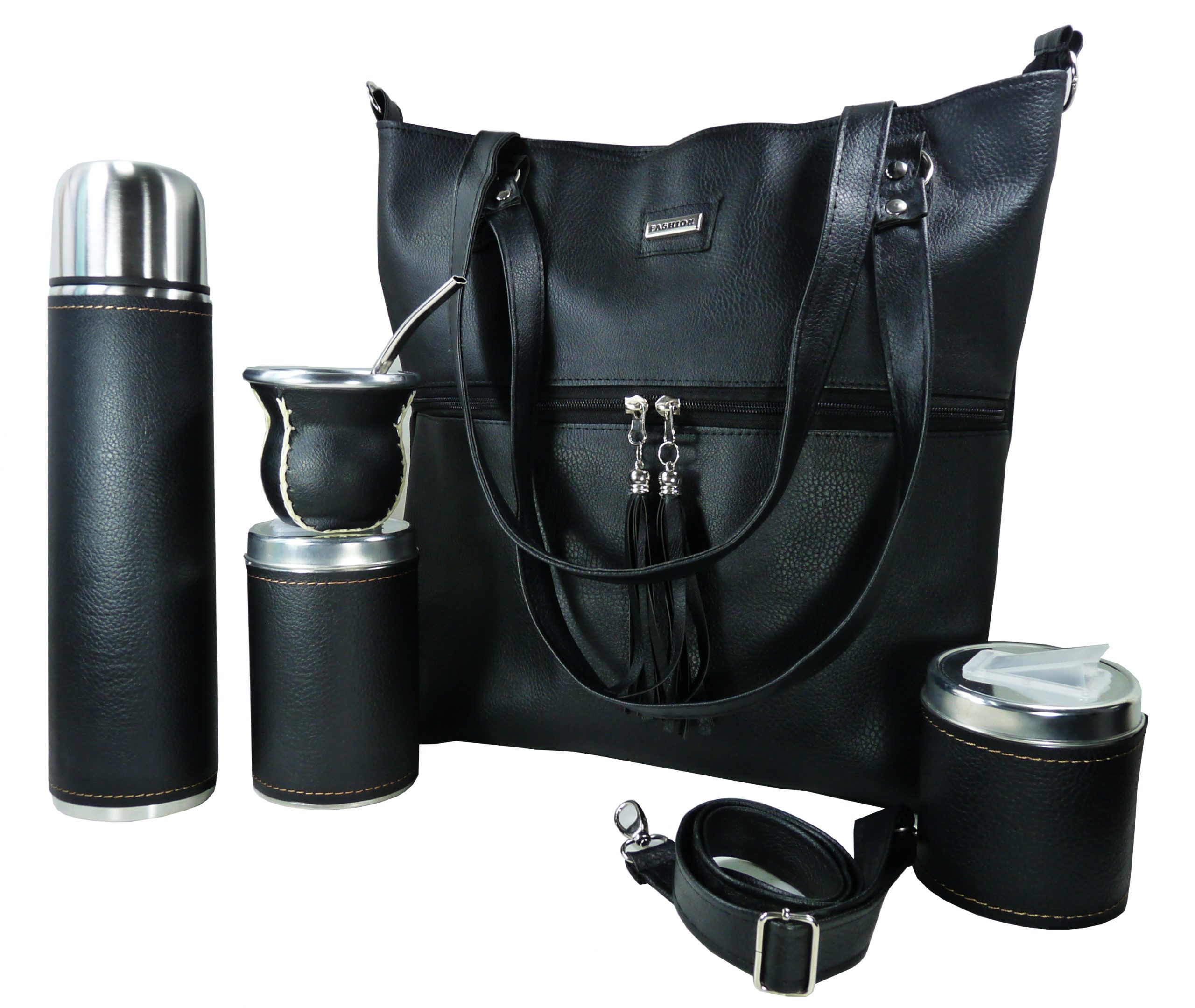 Set matero con cartera negro Aylen