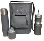Set de mate con cartera gris colección YOYO