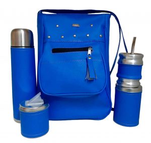 Set de mate con cartera azul colección YOYO