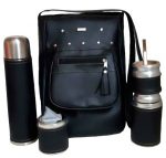 Set matero con cartera yerbera azucarera mate y bombilla