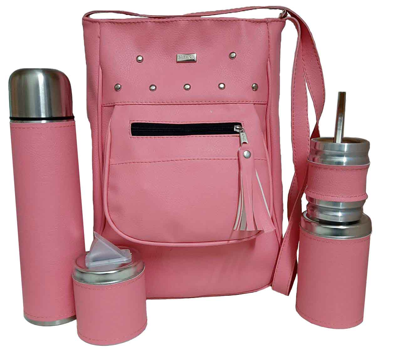 Set de mate con cartera rosada colección YOYO