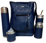 Set de mate con cartera azul marino colección YOYO