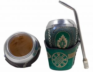 Mate forrado con cuero y cocido a mano venta por mayor