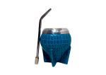 Mate uruguayo azul celeste con bombilla por mayor