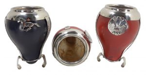 Mate de calabaza bocon con virola de alpaca por mayor