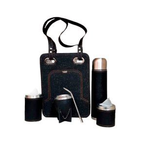 Set de mate Gut cosmic negro glitter
