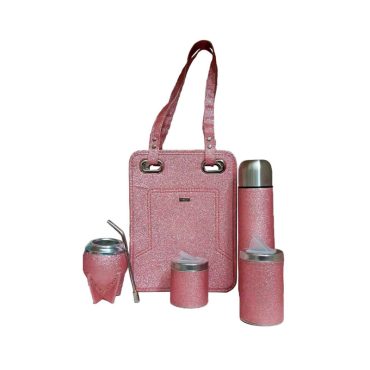 Set de mate Gut cosmic rosa glitter