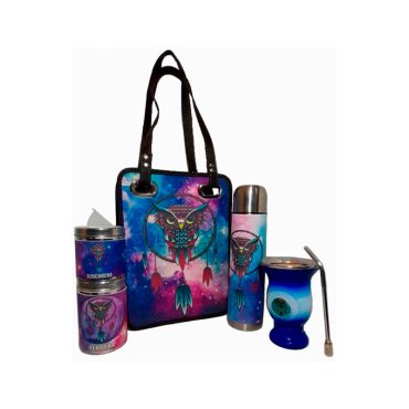 Set de mate Gut diseño buho atrapa sueños