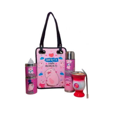 Set de mate Gut diseño chancho pato