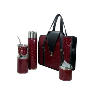 Set de mate croco bordo coleccion Jack
