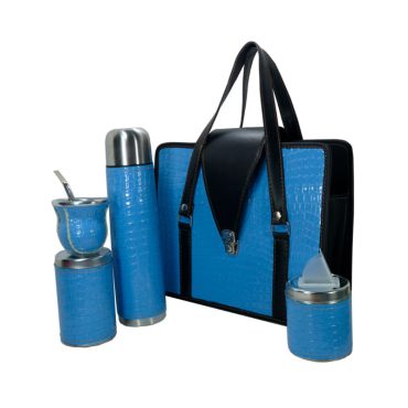 Set de mate croco celeste coleccion Jack