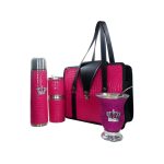Set de mate croco fucsia con mate calabaza coleccion Jack