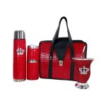Set de mate croco rojo con mate calabaza coleccion Jack