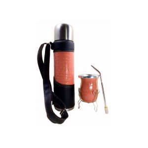 Set de mate express color croco salmon