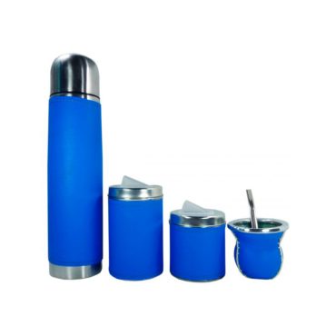 Set de mate x 4 azul