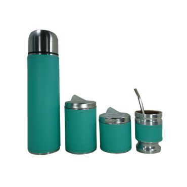 Set de mate x 4 verde agua