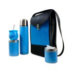 Set matero Floky croco celeste