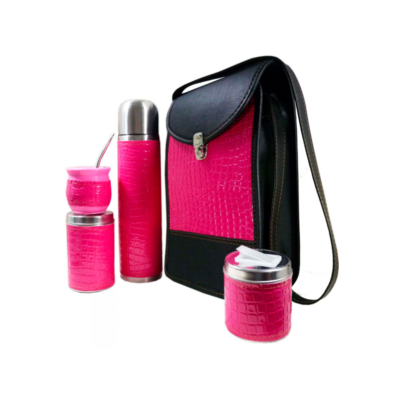 Set matero Floky croco fucsia