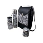 Set matero Floky cuerina boa blanca