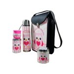 Set matero diseño de Búho Rosa colección FLOKY