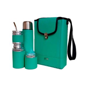 Set matero Tami liso color turquesa