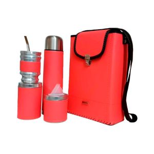 Set matero Tami liso color rosa fluor
