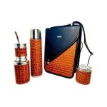Set matero croco marron CATA