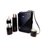 Set matero croco negro CATA