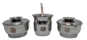 Set yerbera azucarera y mate de aluminio por mayor