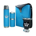 Set matero flor color turqueas con mate corona