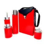 Set matero flor croco rojo
