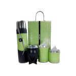 Set matero melu croco verde manzana con mate torpedo uruguayo