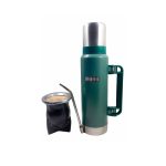Termo simil Stanley verde con mate camionero