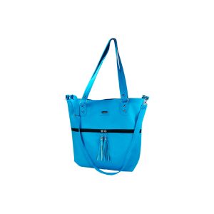 Cartera de cuerina color azul celeste por mayor