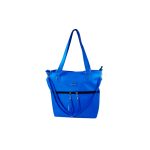 Cartera de cuerina azul francia por mayor