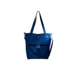 Cartera azul marino de cuerina por mayor