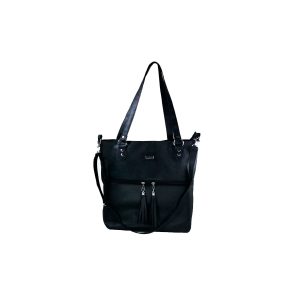 Cartera negra de cuerina por mayor