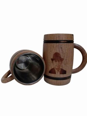 Chopera de madera con grabado laser personalizado