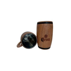 Chopera de madera con grabado laser Corona