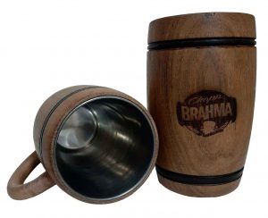 Chopera de madera con grabado laser de Brahma