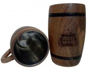 Chopera de madera con grabado laser de Stella