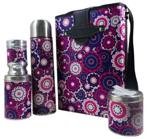 Set de mate economico con diseño de Mandalas Violetas
