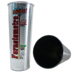 Vaso de aluminio Fernetometro sin manija