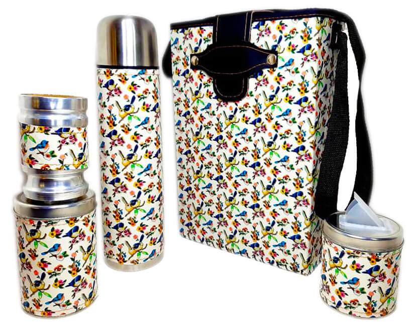 Set de mate economico con diseño de Golondrinas